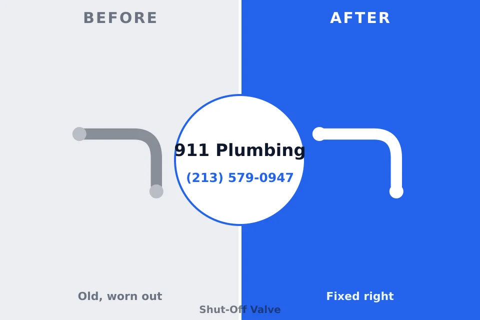 Before and after: plumbing repair Cypress Lake, FL